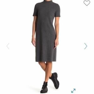 NWT FOR THE REPUBLIC MOCK GREY MIDI DRESS Sweater